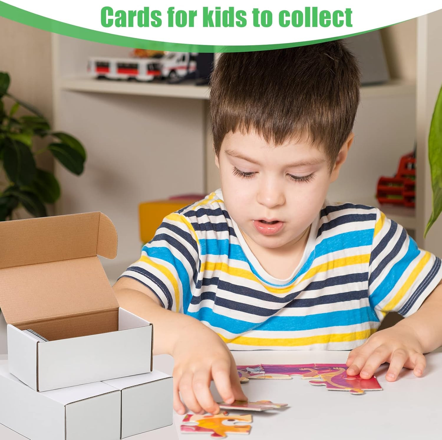 10 Pcs 400 Count Trading Card Storage Box Cardboard Baseball Card Storage Box Co