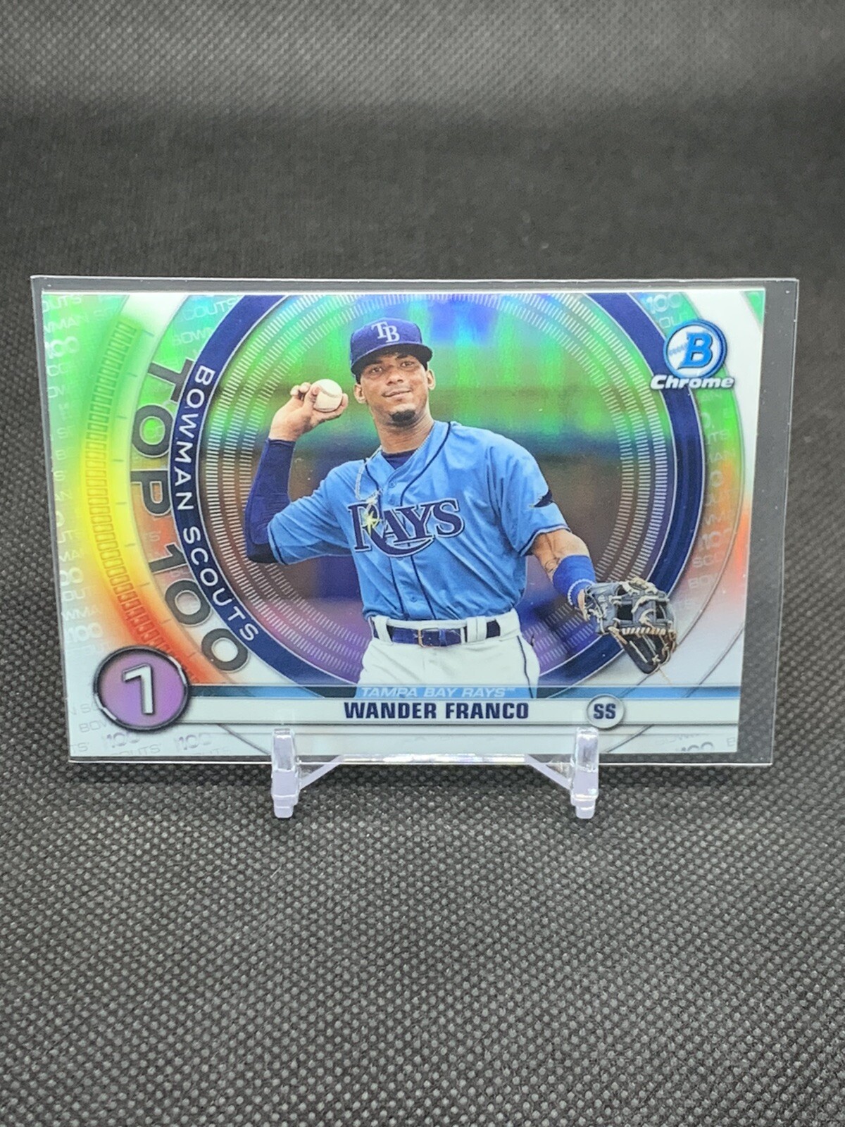 2020 Bowman Wander Franco Top 100 BTP-1 | Tampa Bay Rays
