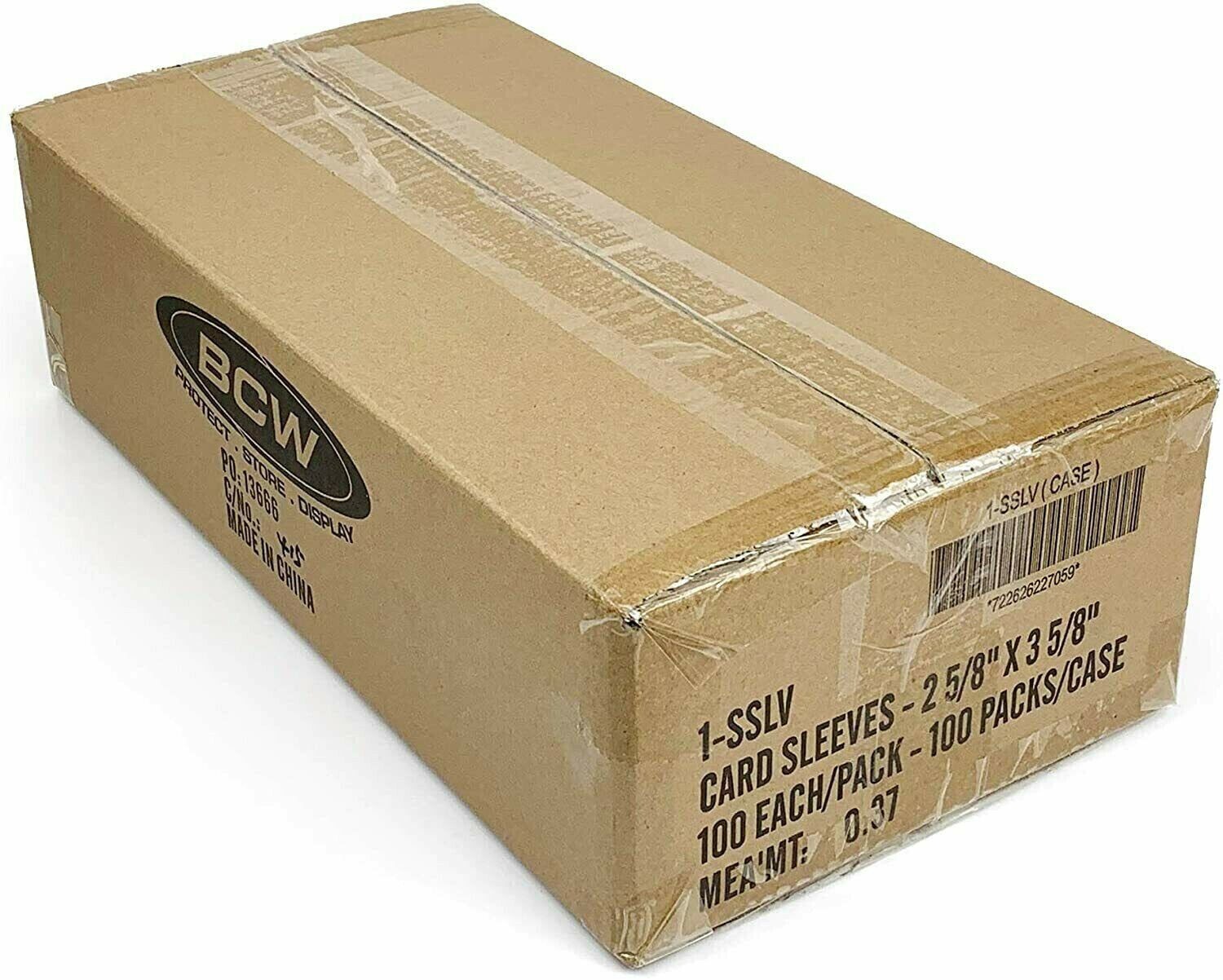 Case 10000 BCW Ultra Soft Poly Penny Card Sleeves Standard Trading CCG Pro Sport