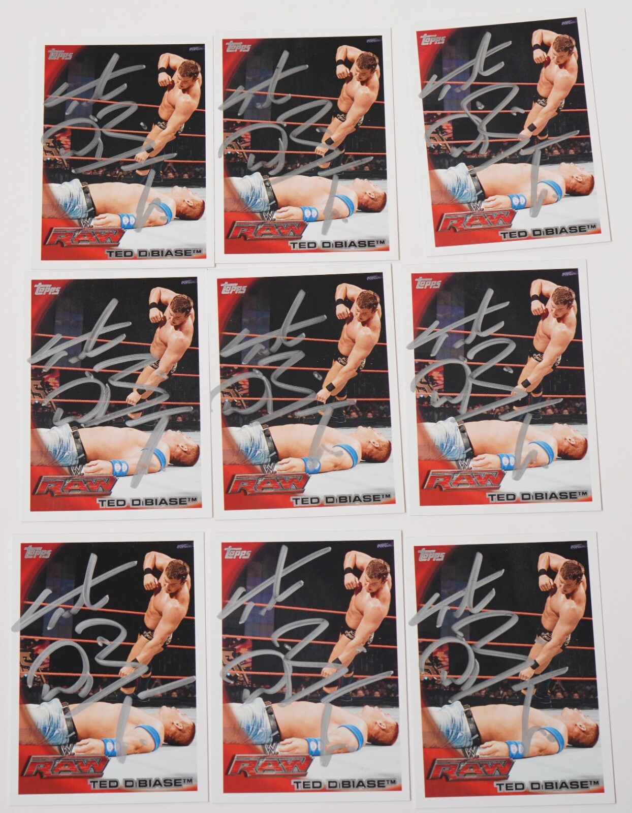 Ted DiBiase Jr. Signed 2010 Topps WWE Card #40 Pro Wrestling Noah FCW Autograph