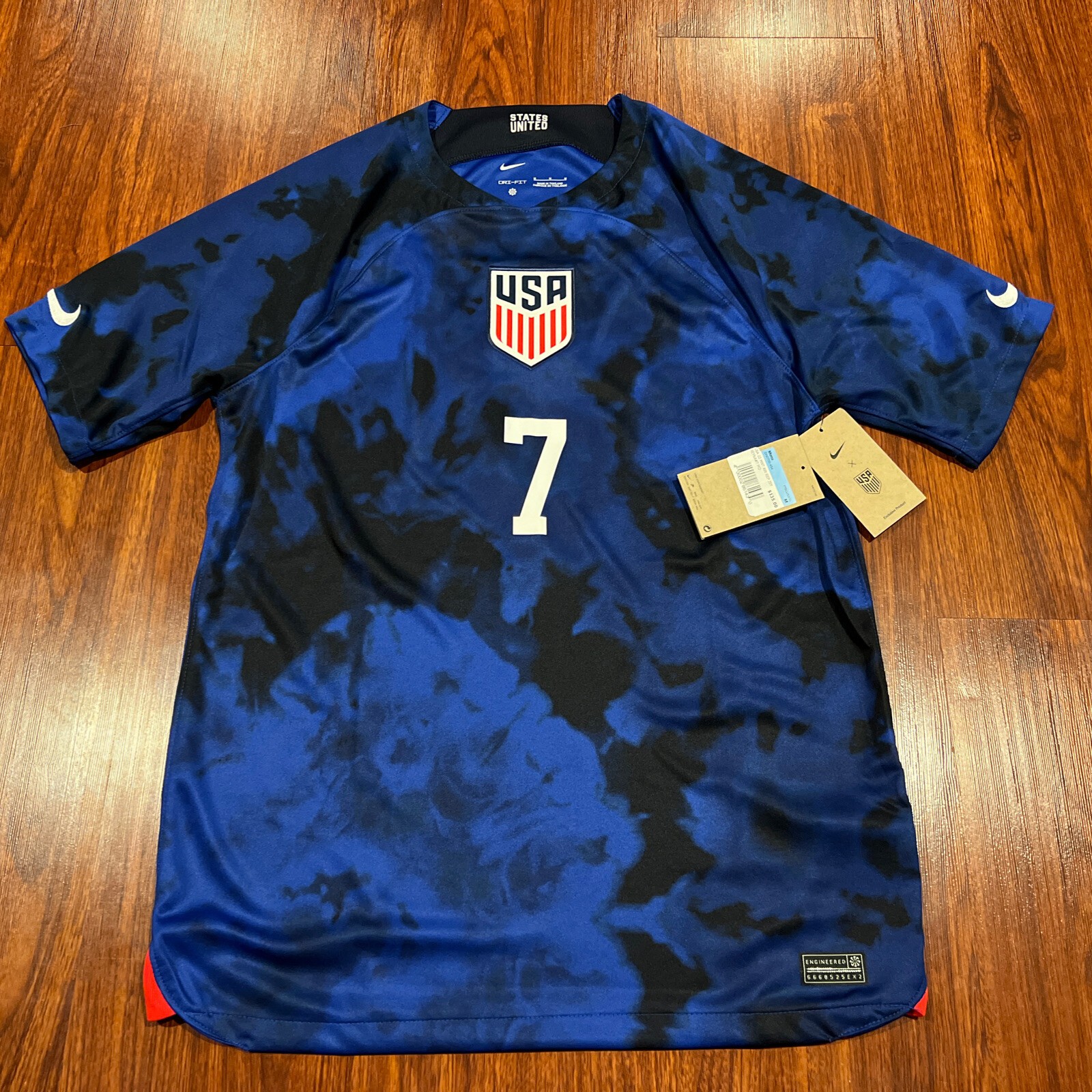 2022 Men’s Nike United States Gio Reyna Away Soccer Jersey Medium M USMNT US USA