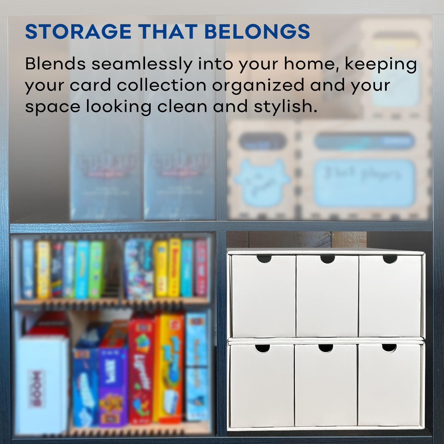 Trading Card Storage Box, Top Loaders Storage Box with 40 Dividers, Cardboard…
