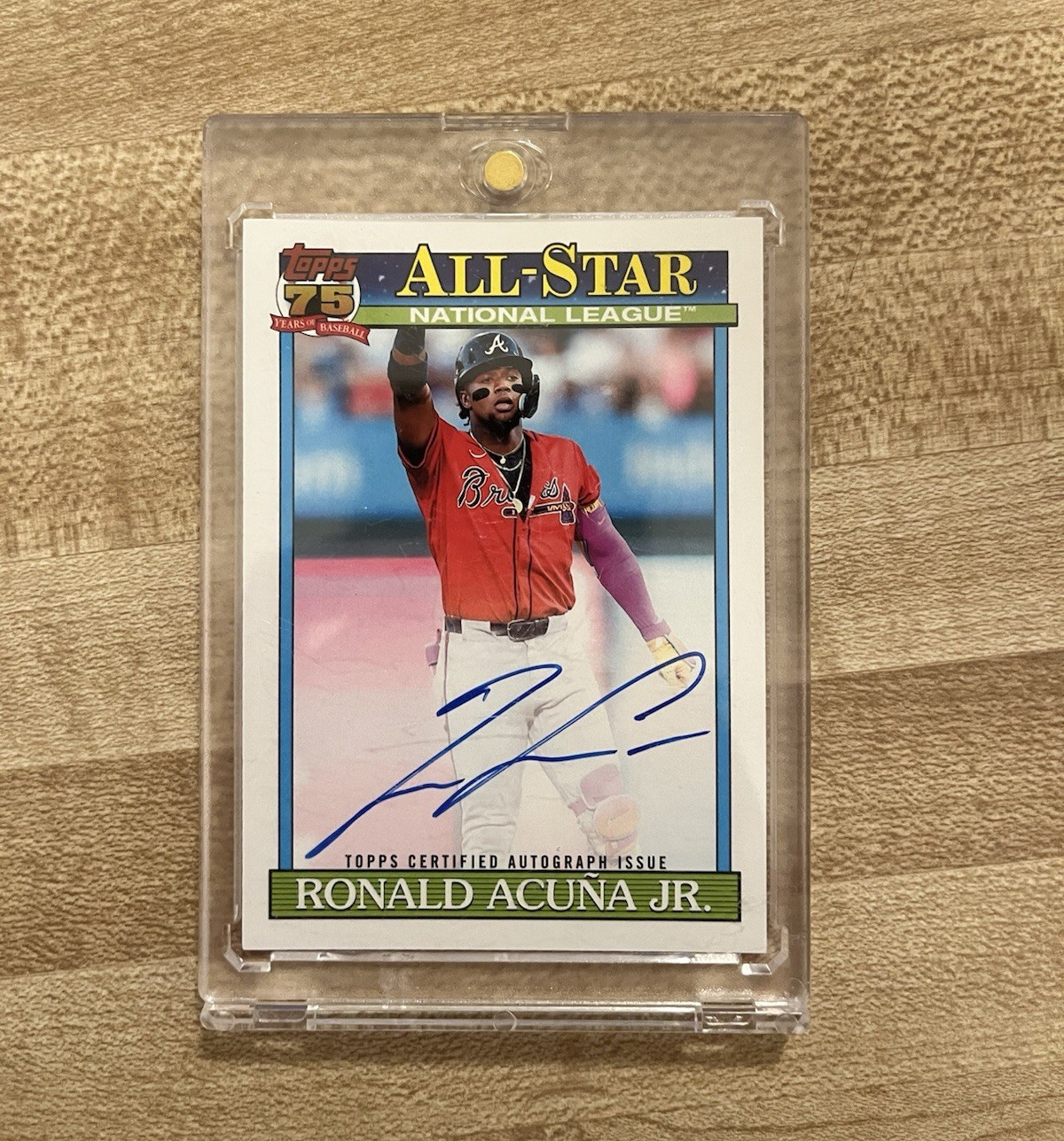 Topps 2026 1991 Topps All-Stars Autograph Ronald Acuña Jr. Braves 91AS-RA