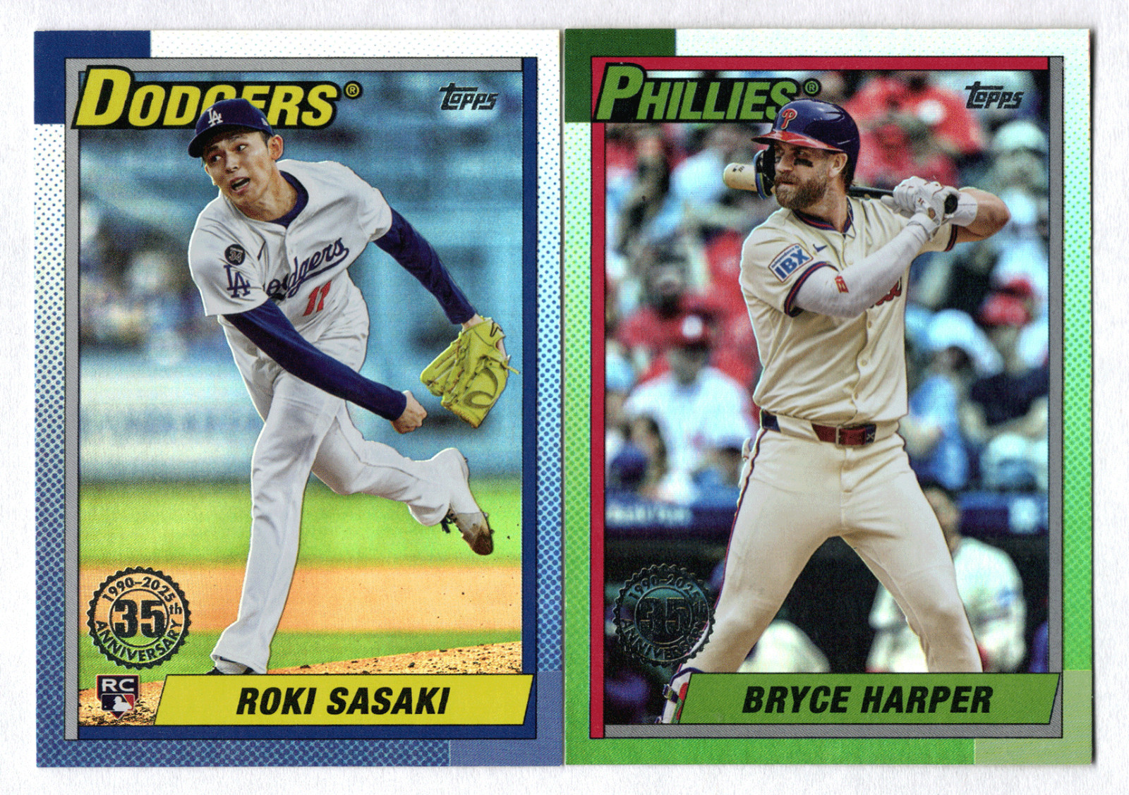 2025 Topps Update 1990 Topps Baseball Inserts #U90 1-50 Finish Your Set, U Pick