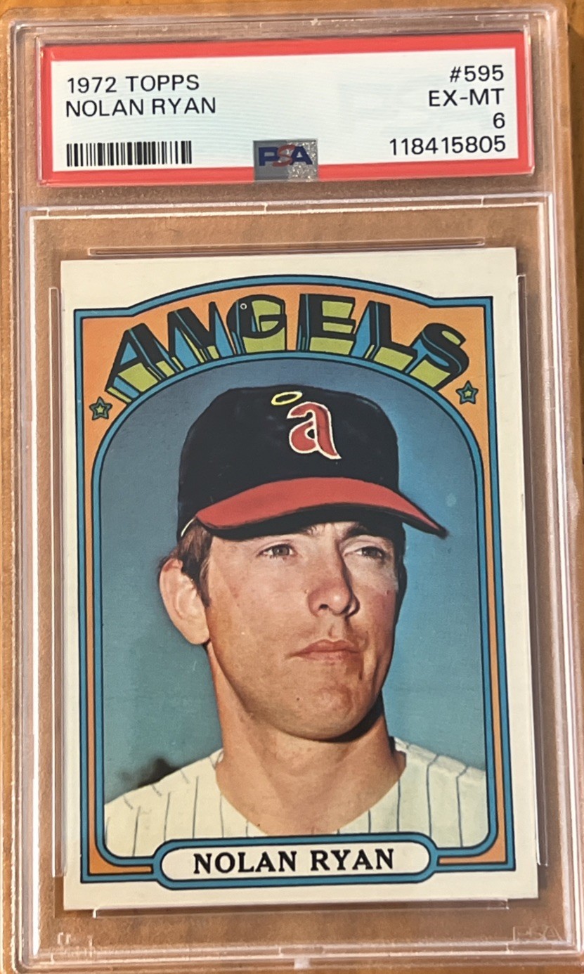 1972 TOPPS #595 NOLAN RYAN PSA 6 NEWLY GRADED