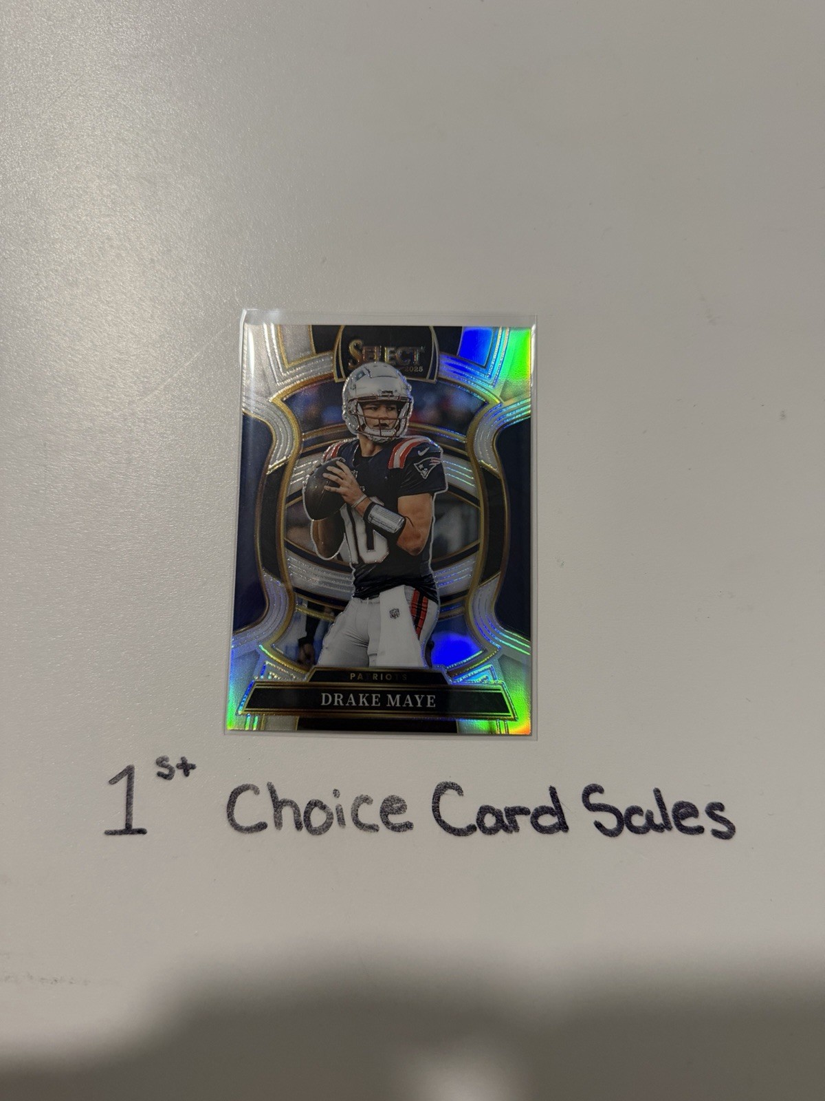 2025 Panini Select – Concourse Drake Maye #80 Silver Prizm