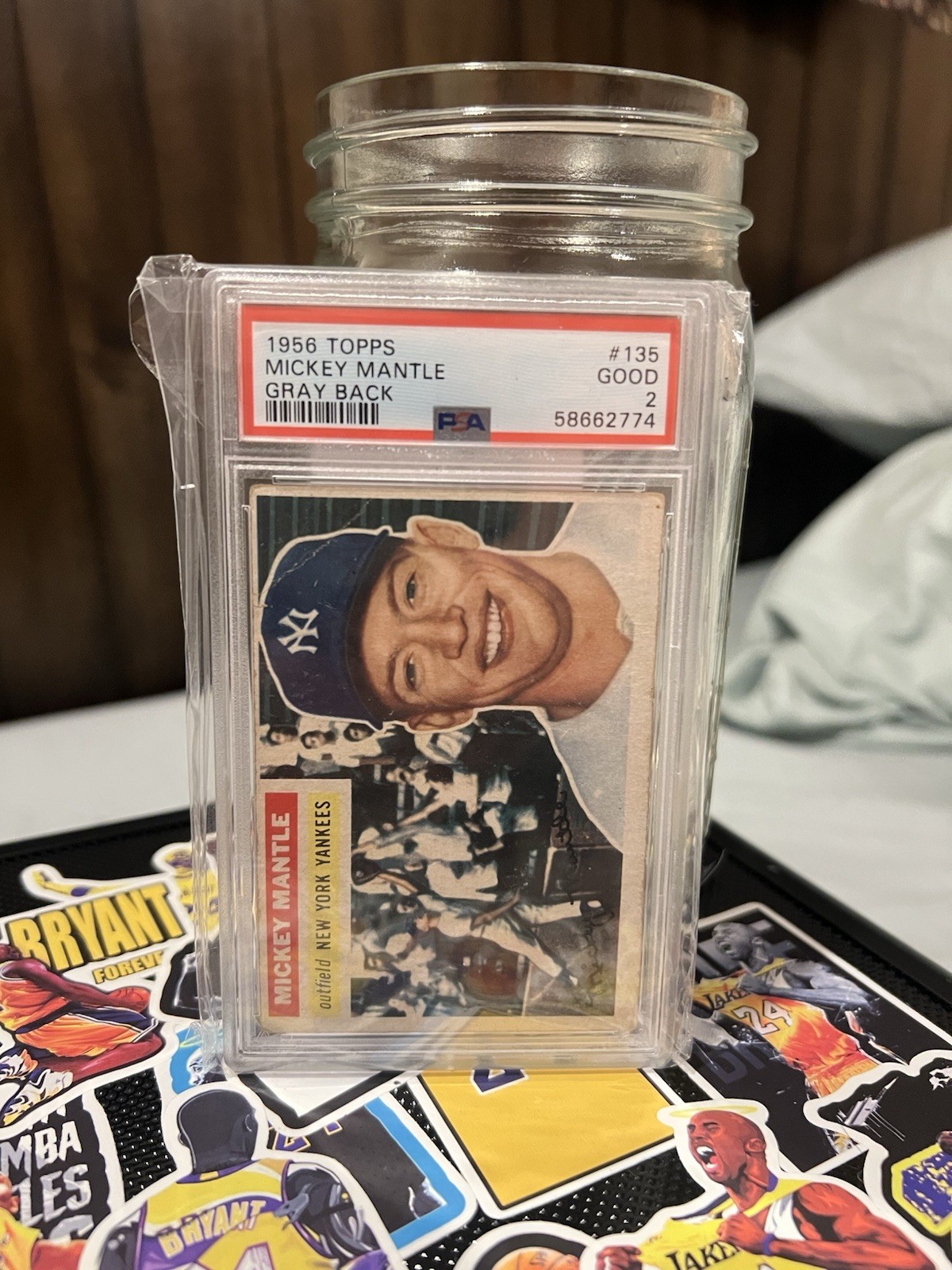 1956 Topps – Mickey Mantle #135 Psa 2