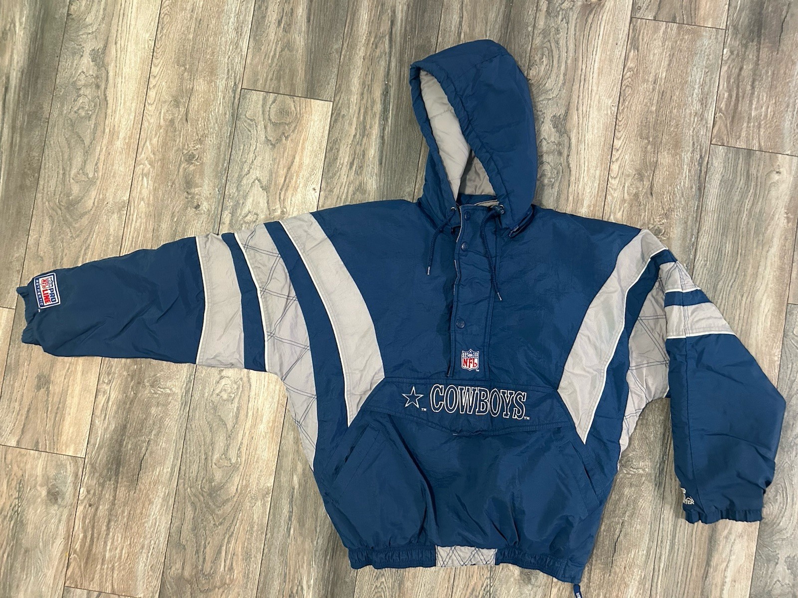 Dallas Cowboys Vintage Starter Pro Line Puffer Anorak Jacket Men’s Xl 90’s