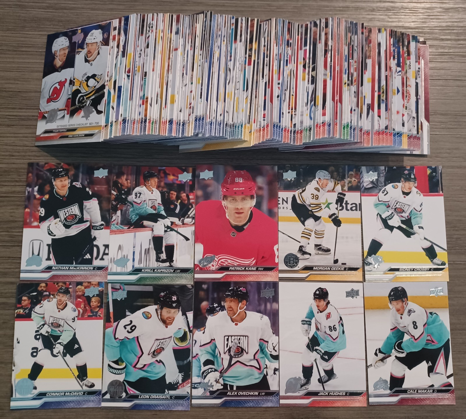 2023-24 Upper Deck Hockey Extended Set 501-700 McDavid Crosby Ovechkin