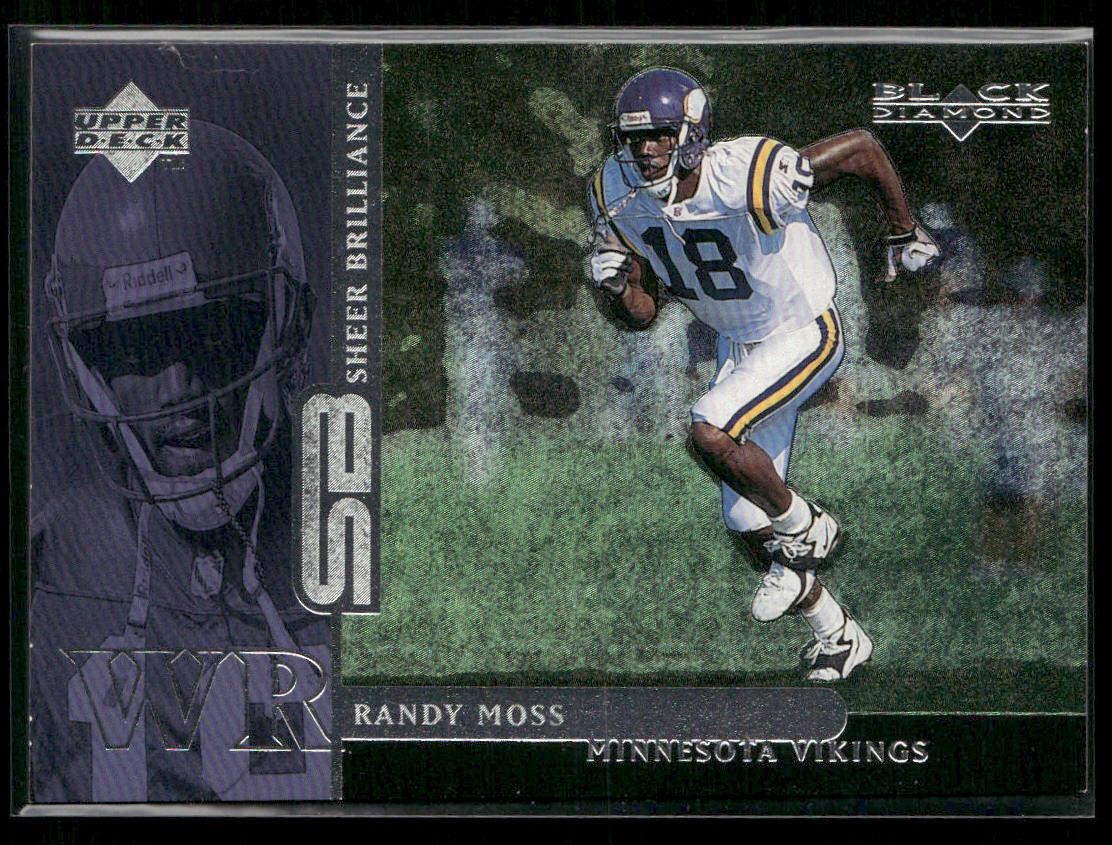 1998 Upper Deck Black Diamond Rookie #B26 Randy Moss Sheer Brilliance #/1800