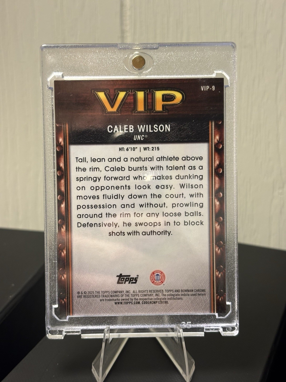 Bowman U Chrome 1st Caleb Wilson VIP INSERT GOLD /50 + Bonus