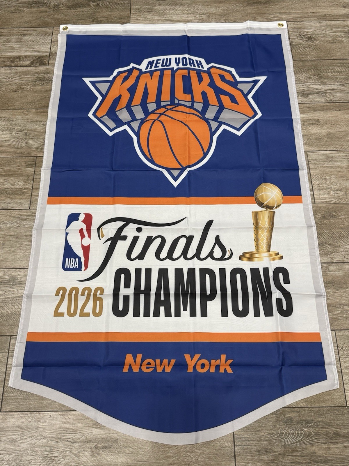 NEW YORK KNICKS 2026 NBA CHAMPIONS FLAG BANNER – 3×5 FT