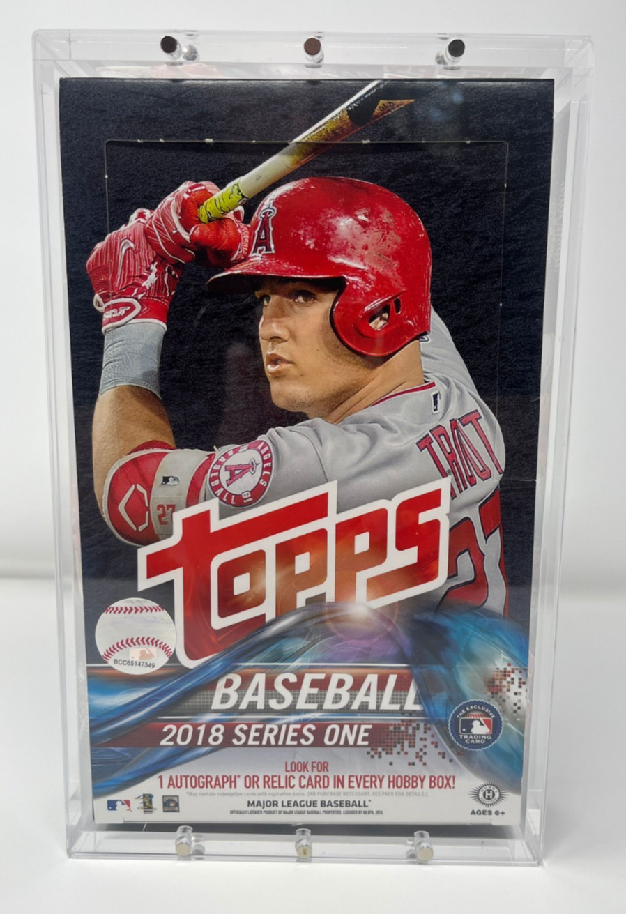 Acrylic Display Case Magnetic Lid FITS 2018 Topps Baseball Series One Hobby Box