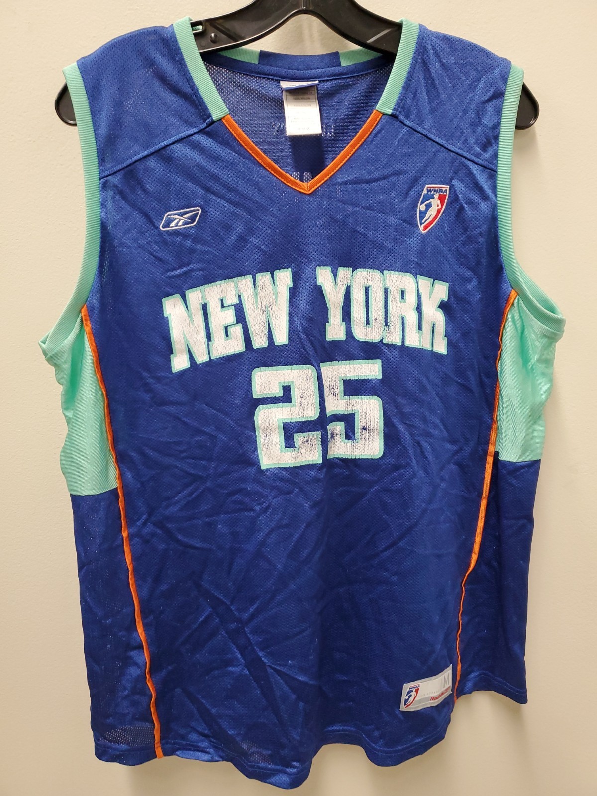 Vintage Reebok WNBA New York Liberty Jersey Becky Hammon Womens M