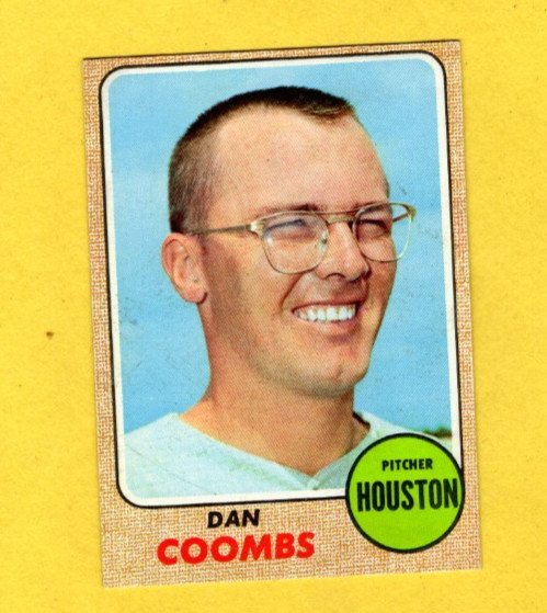 1968 Topps Dan Coombs #547 Houston Astros EX/EX/MINT FREE SHIPPING