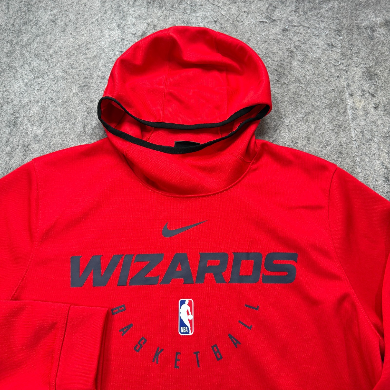 Washington Wizards Nike Hoodie Men L Red Pullover Hooded Sweatshirt Fleece