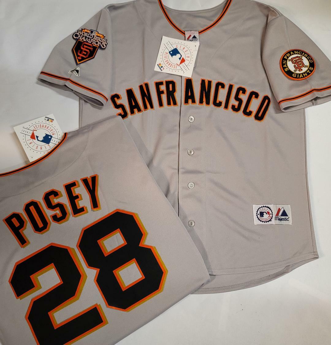 20113 San Francisco Giants BUSTER POSEY 2010 WORLD SERIES Baseball JERSEY