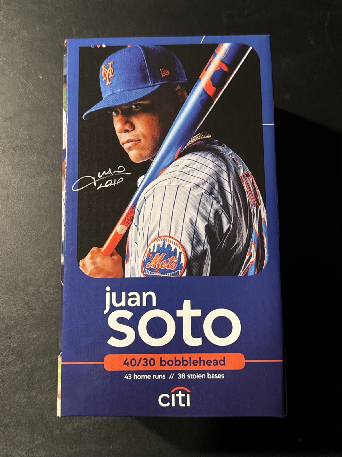 2026 New York Mets Juan Soto Bobblehead 40/30 Club HR SB SGA 4/11/26 Citi Field