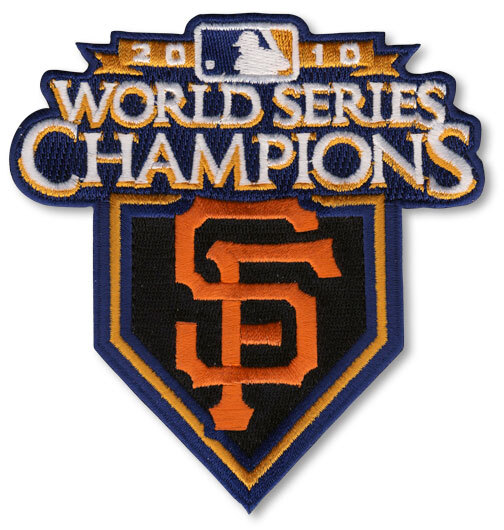 2010 World Series San Francisco Giants Champions Jersey Sleeve MLB Logo Patch