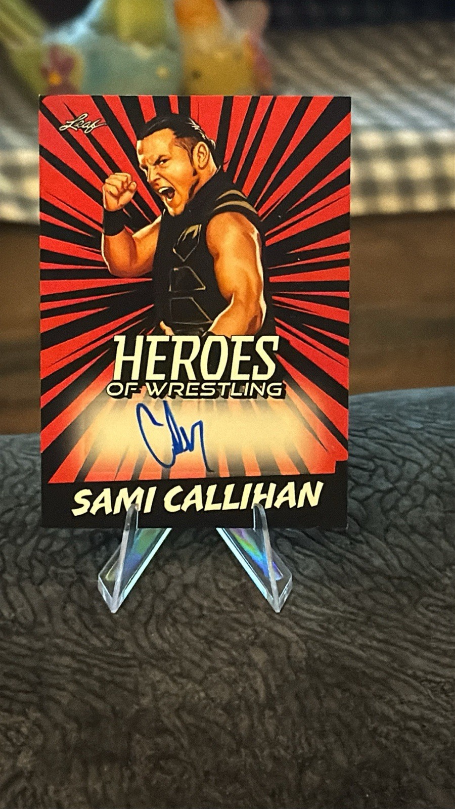 2023 Leaf Heroes of Wrestling – Autographs Sami Callihan #BA-SC1 Red (AU)