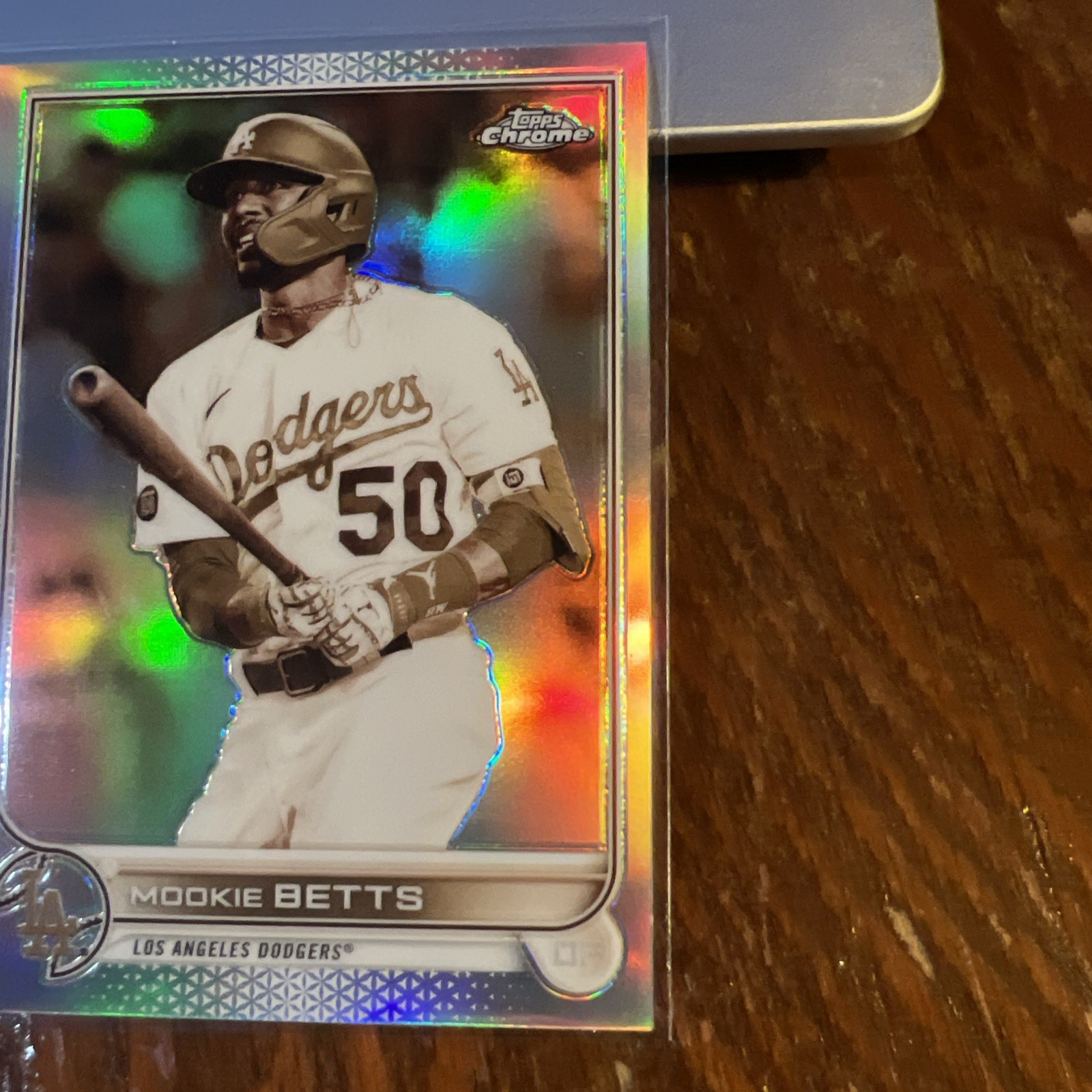 Mookie Betts 2022 Topps Chrome Sepia Refractor #100 Los Angeles Dodgers NM-MT