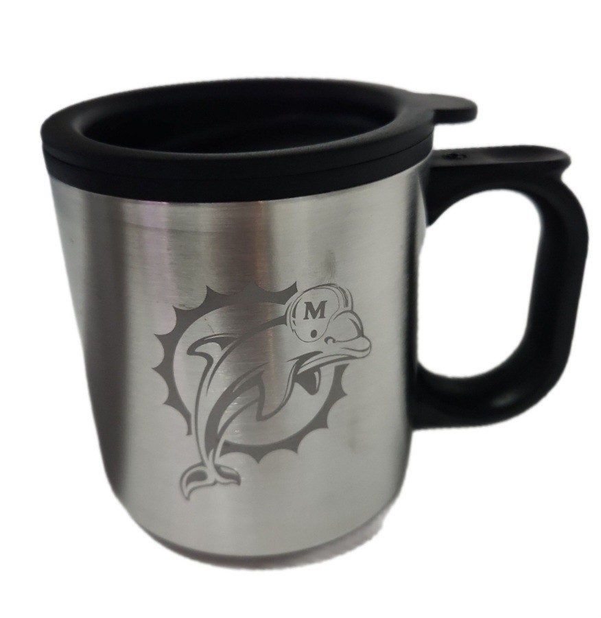 Miami Dolphins 12 Ounce Stainless Steel Team Logo NFL Coffee Mug