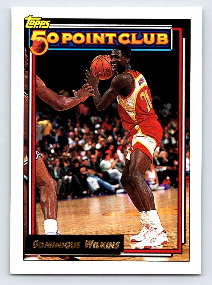 1992 93 Topps Gold Dominique Wilkins 50 Point Club #200