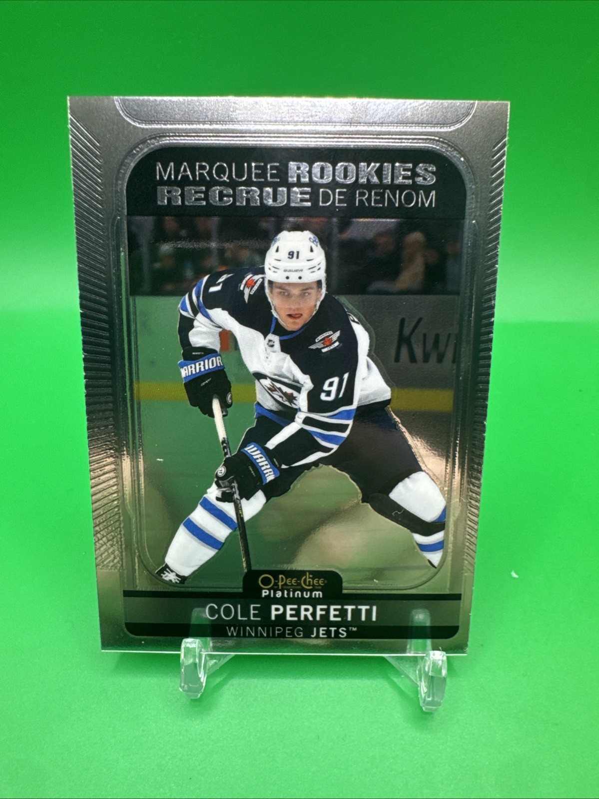 2021-22 OPC Platinum Marquee Rookies #290 Cole Perfetti – Winnipeg Jets