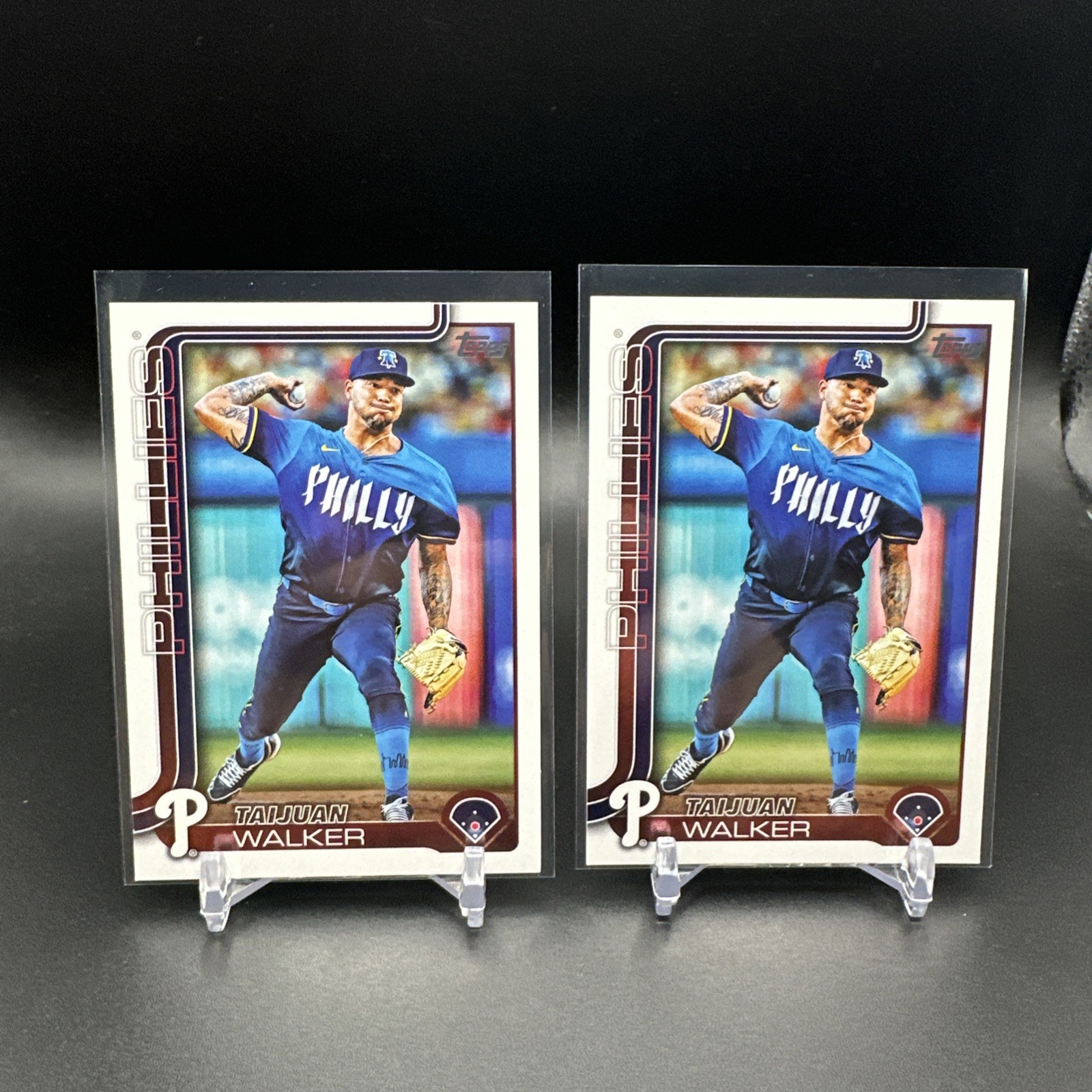 2025 Topps Series 2 Base Taijuan Walker (2) Cards Philadelphia Phillies #351