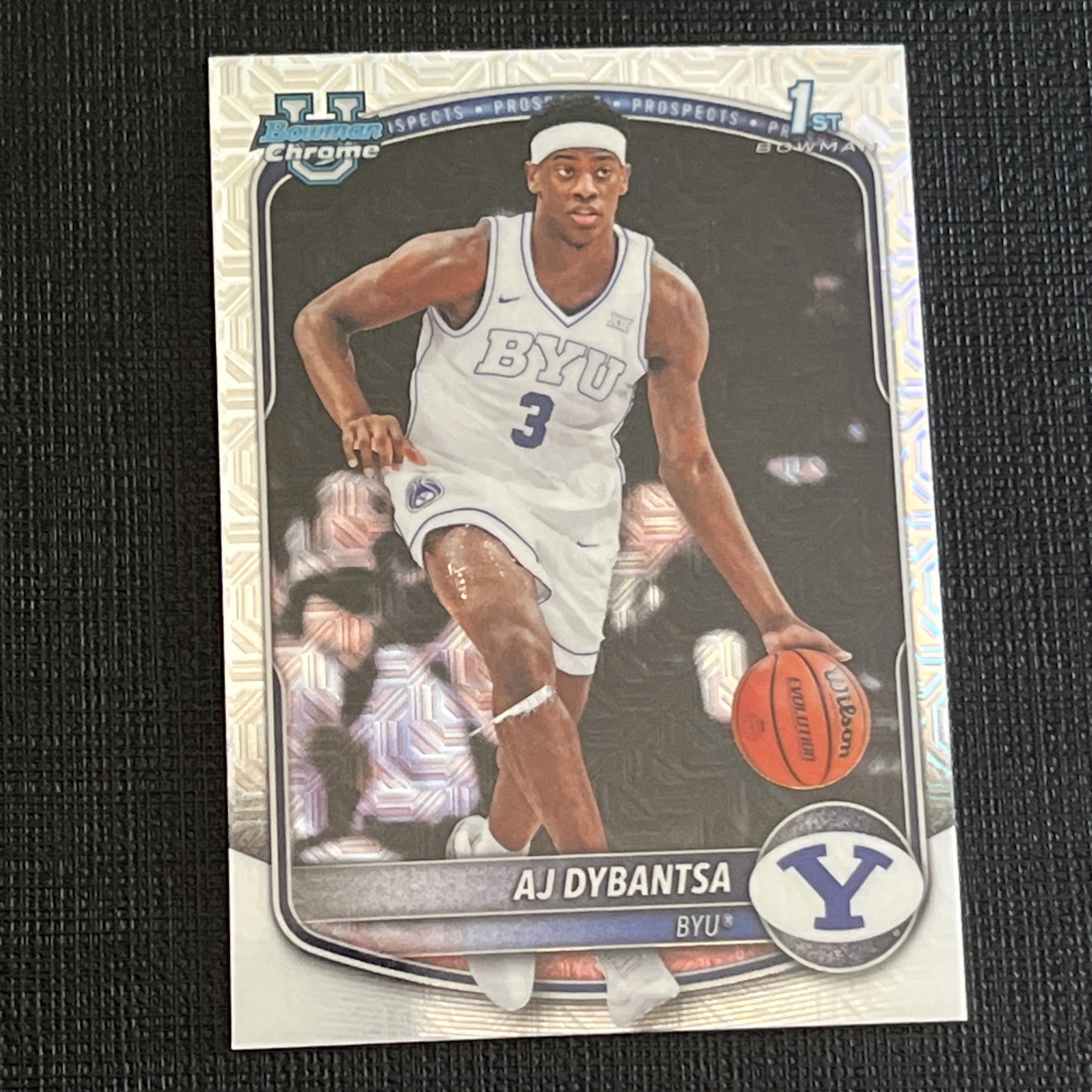 2025-26 Bowman AJ Dybantsa #BCP-1 Chrome Mojo Refractor 1st Prospect Cougars