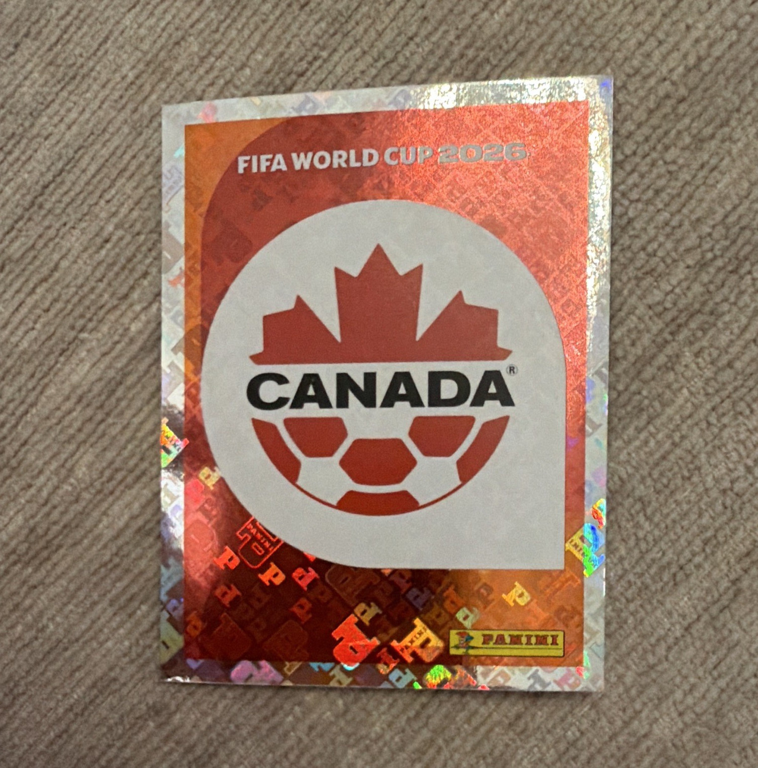 Panini FIFA World Cup 2026 Canada CAN 1 Club Badge/Logo Sticker