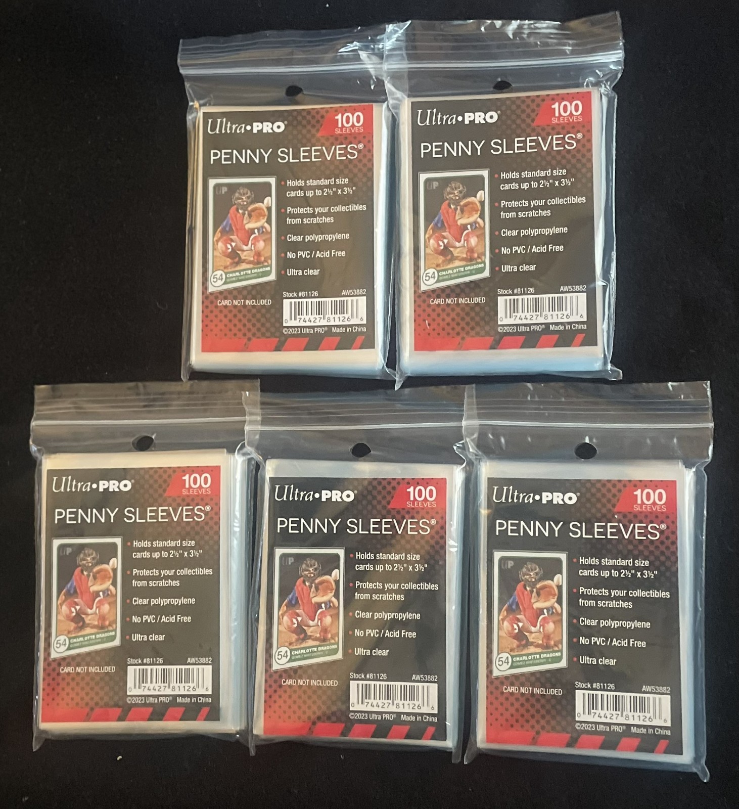 500 Ultra Pro Soft Penny Sleeves (5 x 100 ct packs). BRAND NEW!!!!