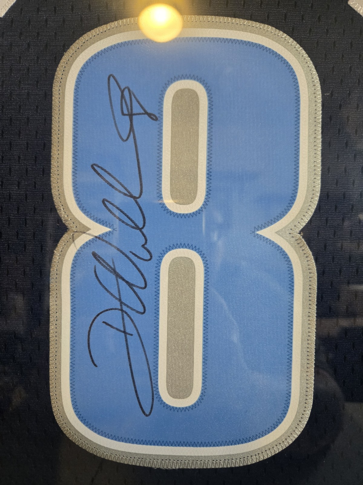 NBA Utah Jazz Deron Williams Professionally Framed Autogragh Jersey Number 8