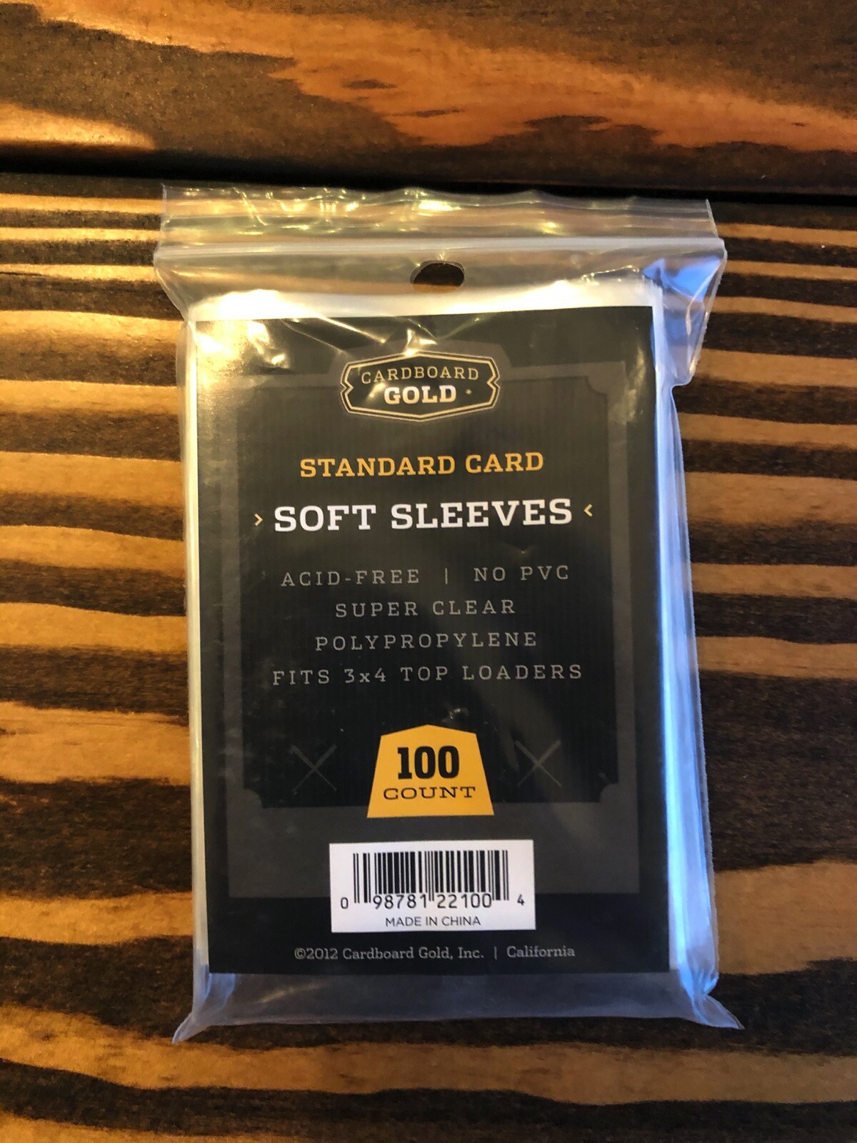 Cardboard Gold CBG 2 Mil Standard Trading Card Soft Penny Sleeves – 100 Pack