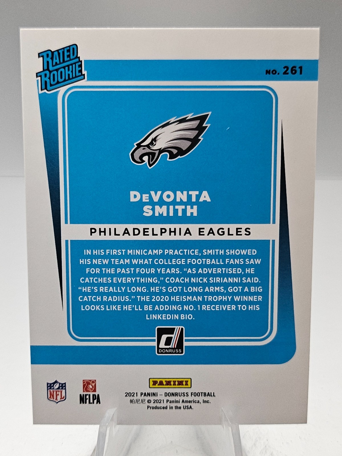 2021 Panini Donruss – Rated Rookie Devonta Smith #261 (RC)