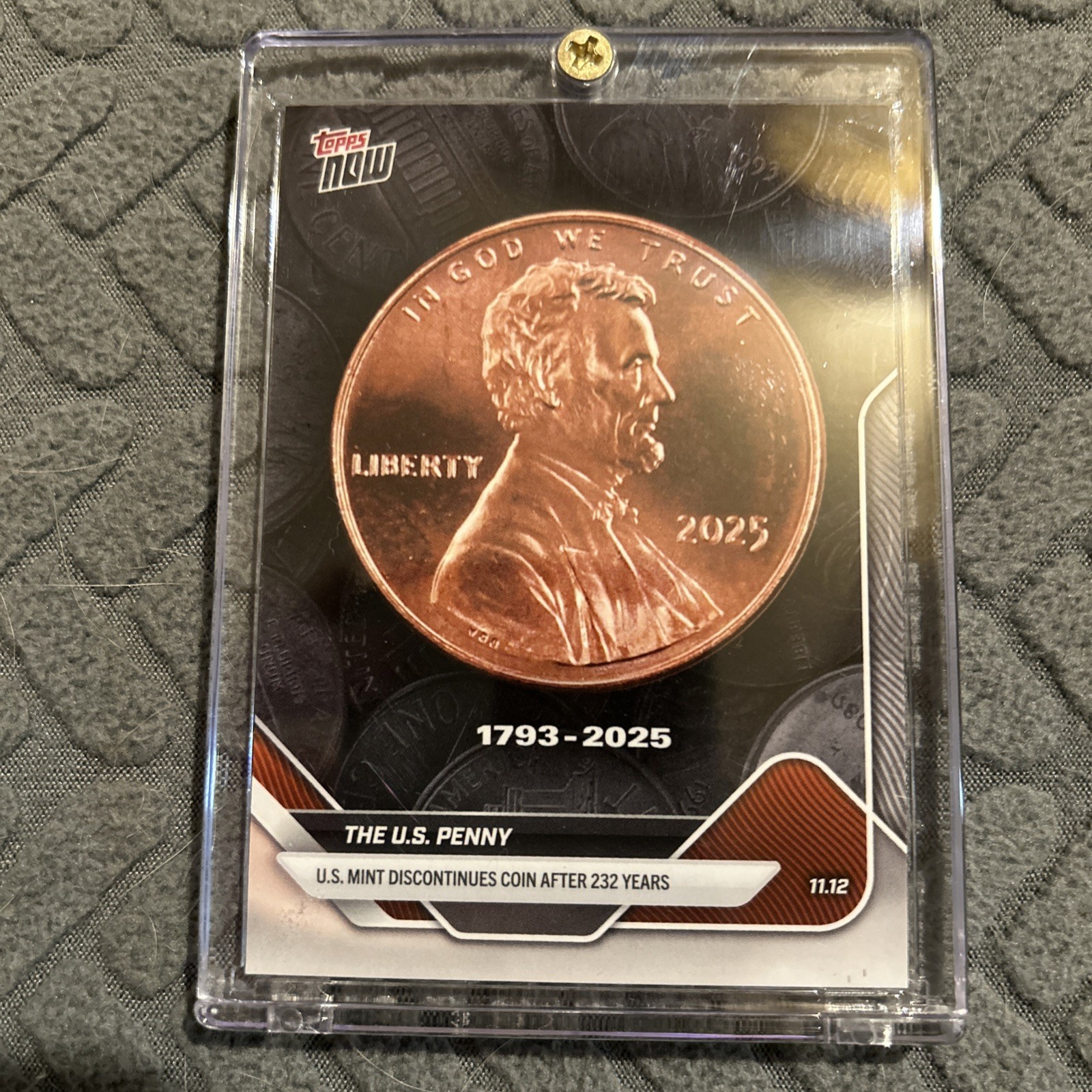 US Penny – 2025 Topps NOW Penny Card Limited Edition CONFIRMED!!