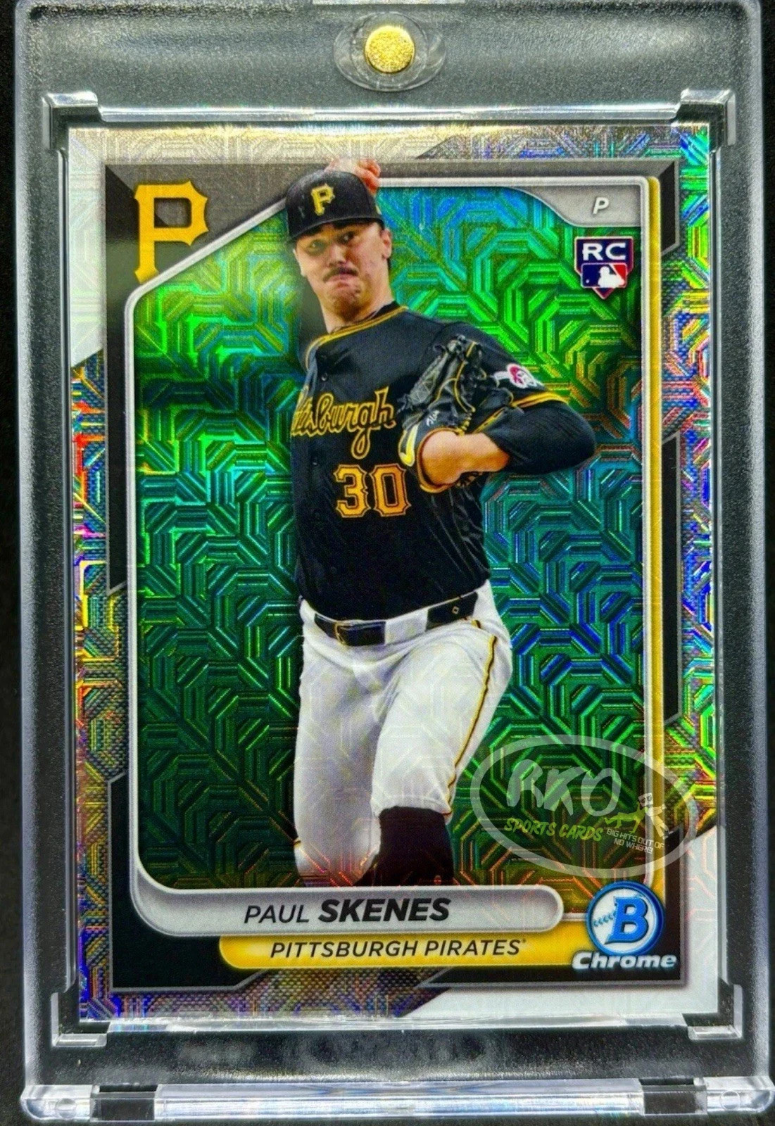 Paul Skenes RARE ROOKIE RC MOJO REFRACTOR BOWMAN INVESTMENT CARD SP PIRATES MINT