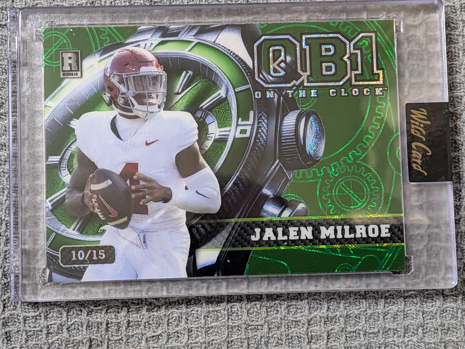 Jalen Milroe Rookie Lot /15 /18 Alabama QB RC Wild Card SSP