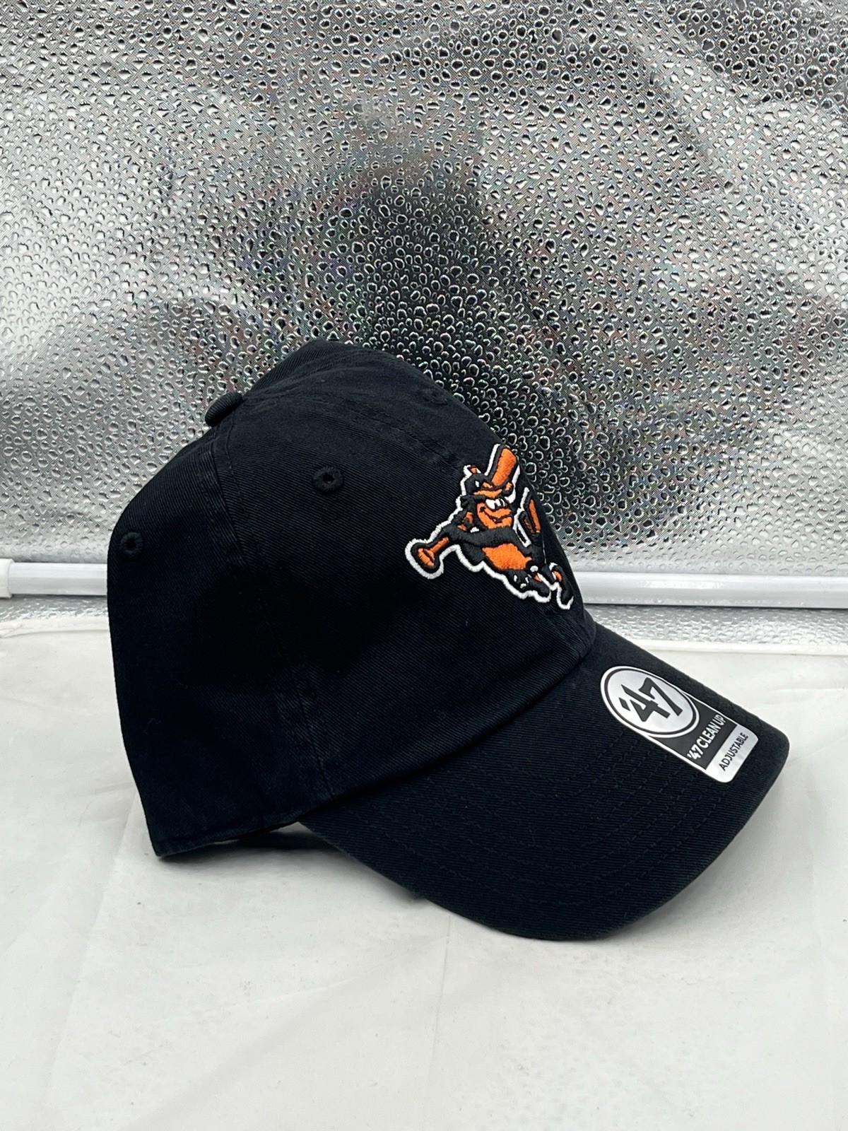 Baltimore Orioles MLB ’47 Brand Throwback Black Clean Up Adjustable Hat