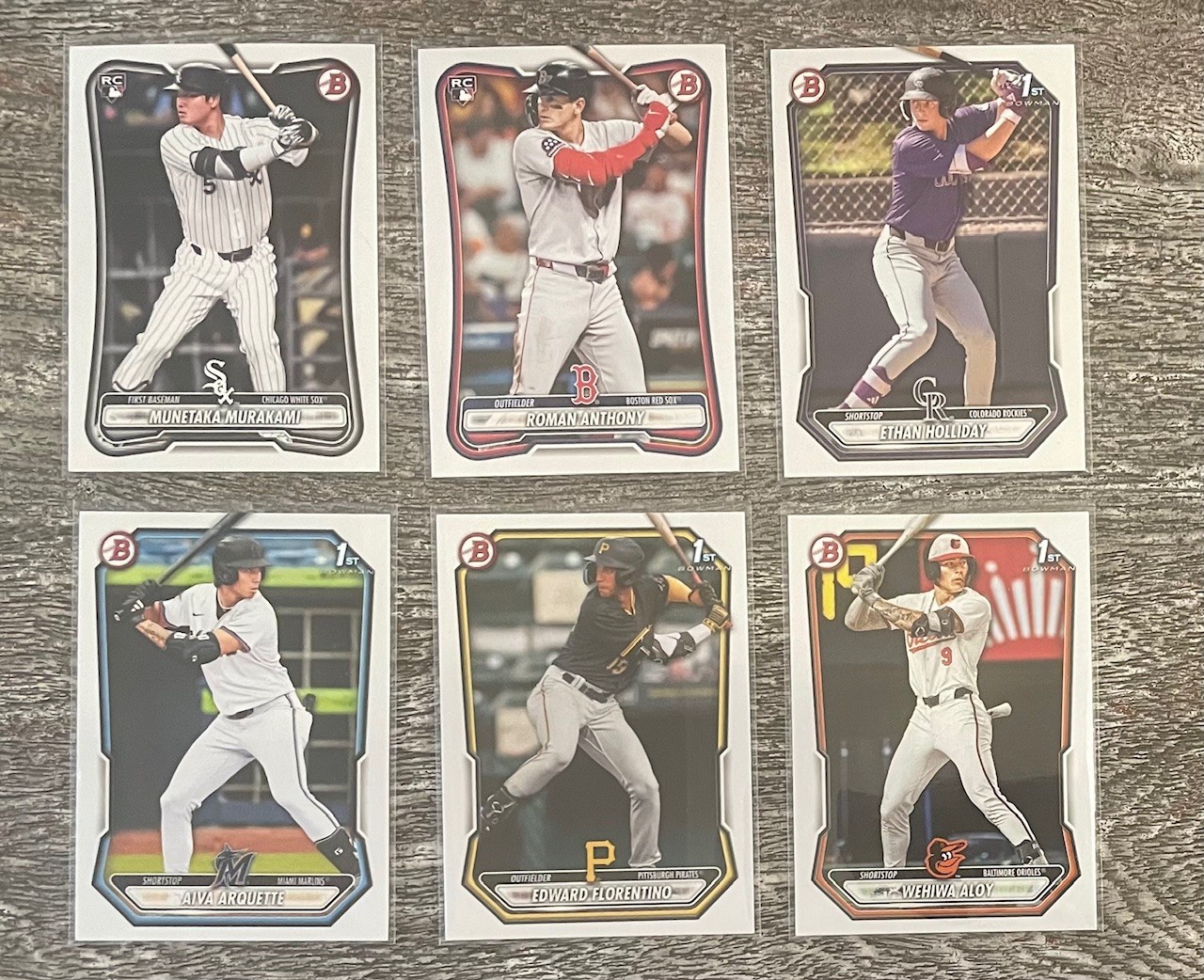2026 Bowman Complete Veteran RC & Prospect 250 card Set 1-100 BP1-BP150 Murakami