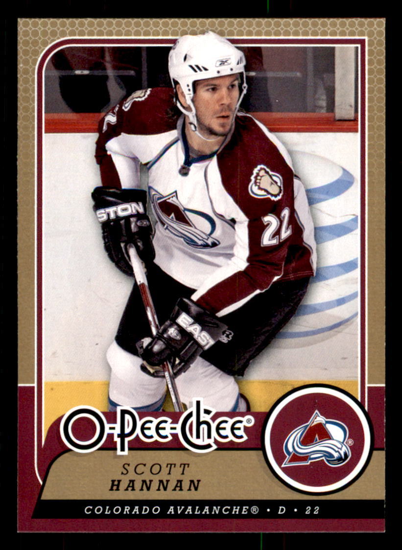 2008-09 O-Pee-Chee #387 Scott Hannan Colorado Avalanche