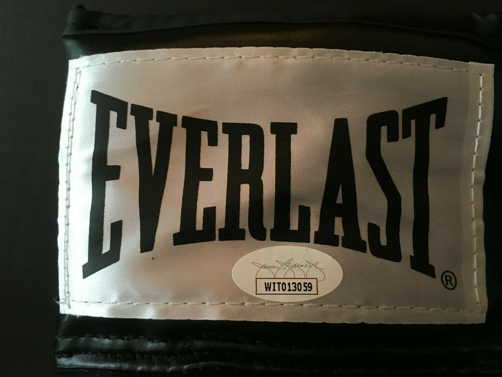 MICKY WARD AUTOGRAPHED RIGHT BLACK BOXING GLOVE J.S.A.