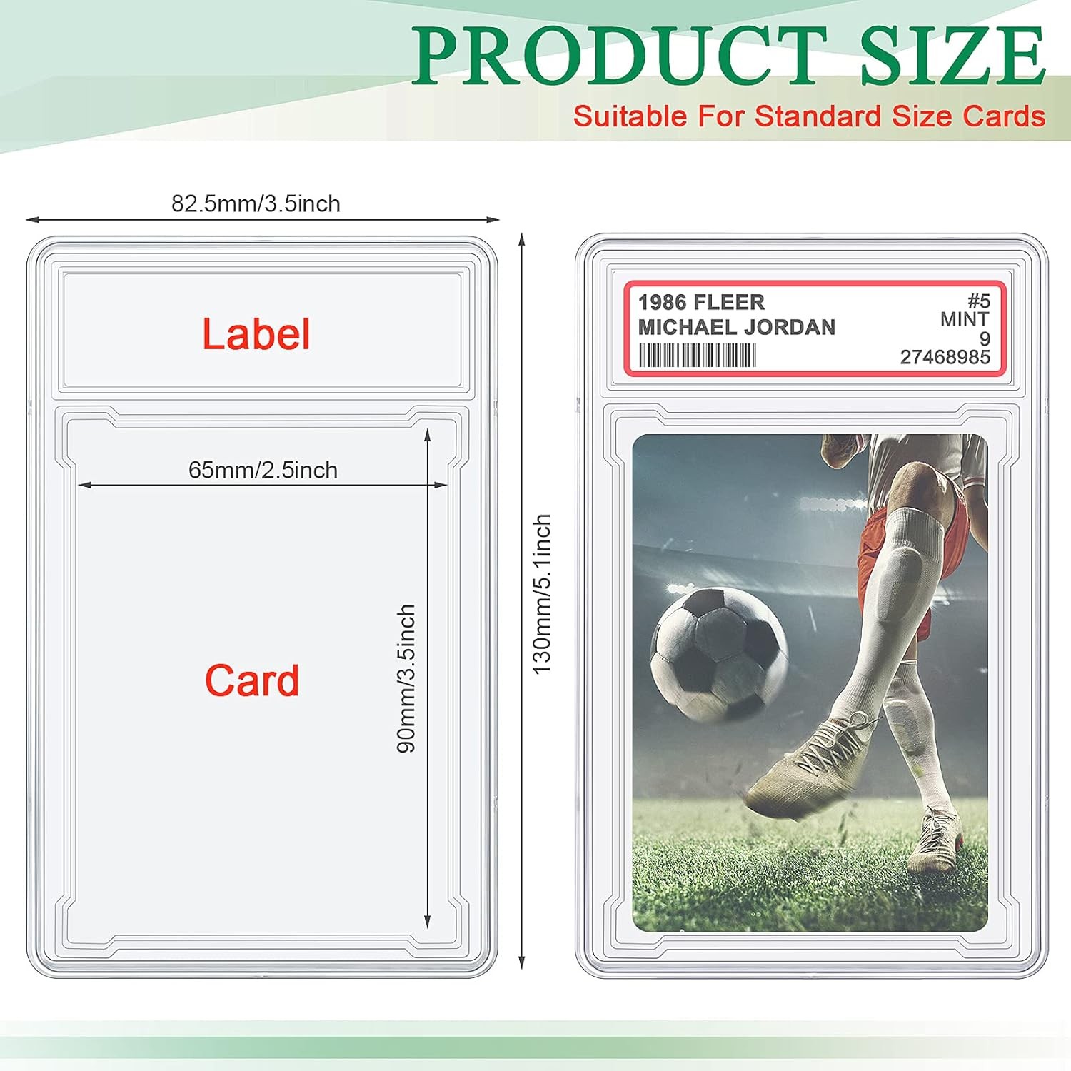 Empty Graded Card Slab 35pt For PSA Trading Sports Cards Baseball Game Card