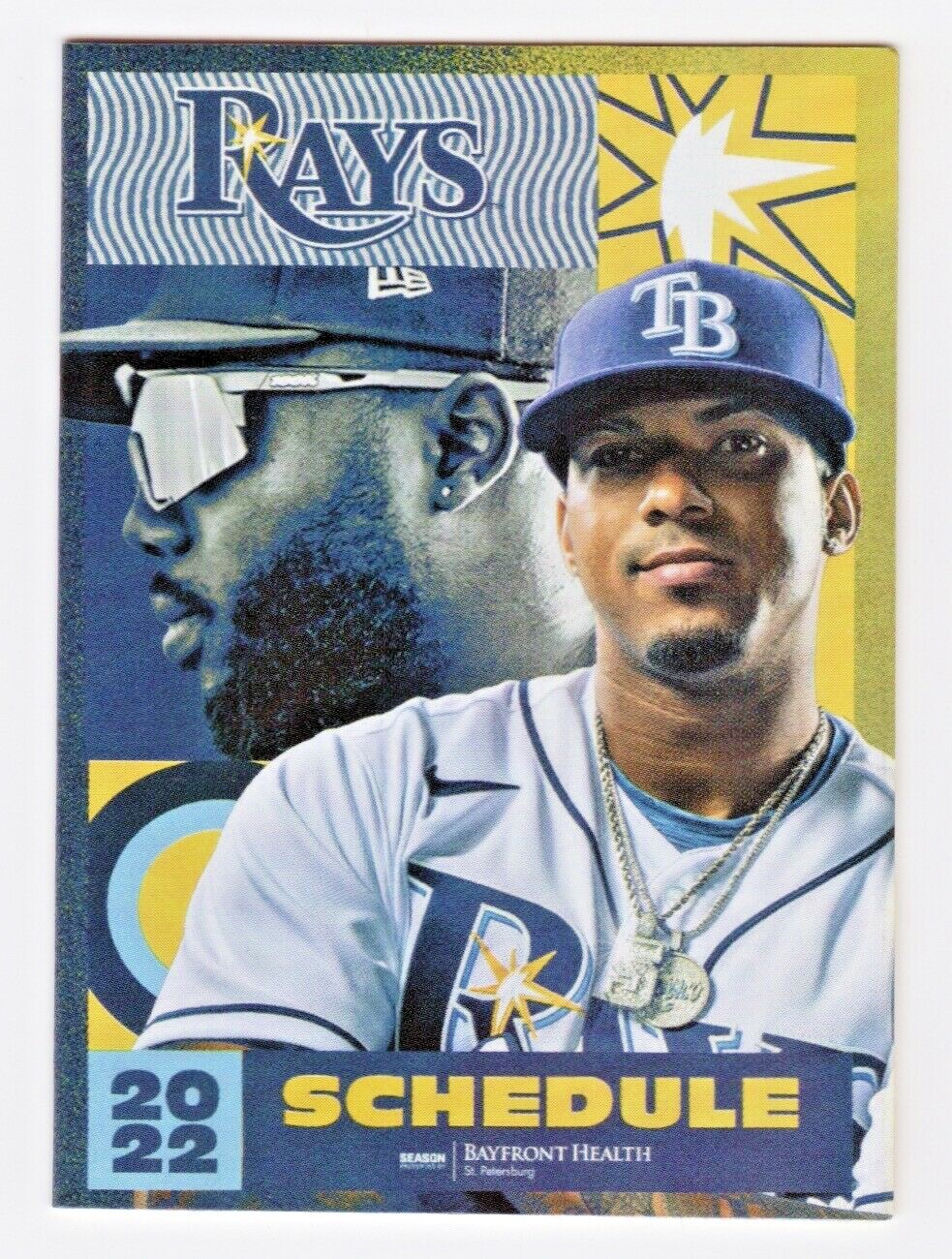 Tampa Bay Rays 2022 Regular Season Pocket Schedule – Featuring Wander Franco