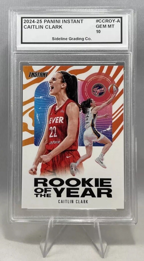 Caitlin Clark Rookie Set Graded Gem Mint 10 Panini Instant & Rookie of the Year