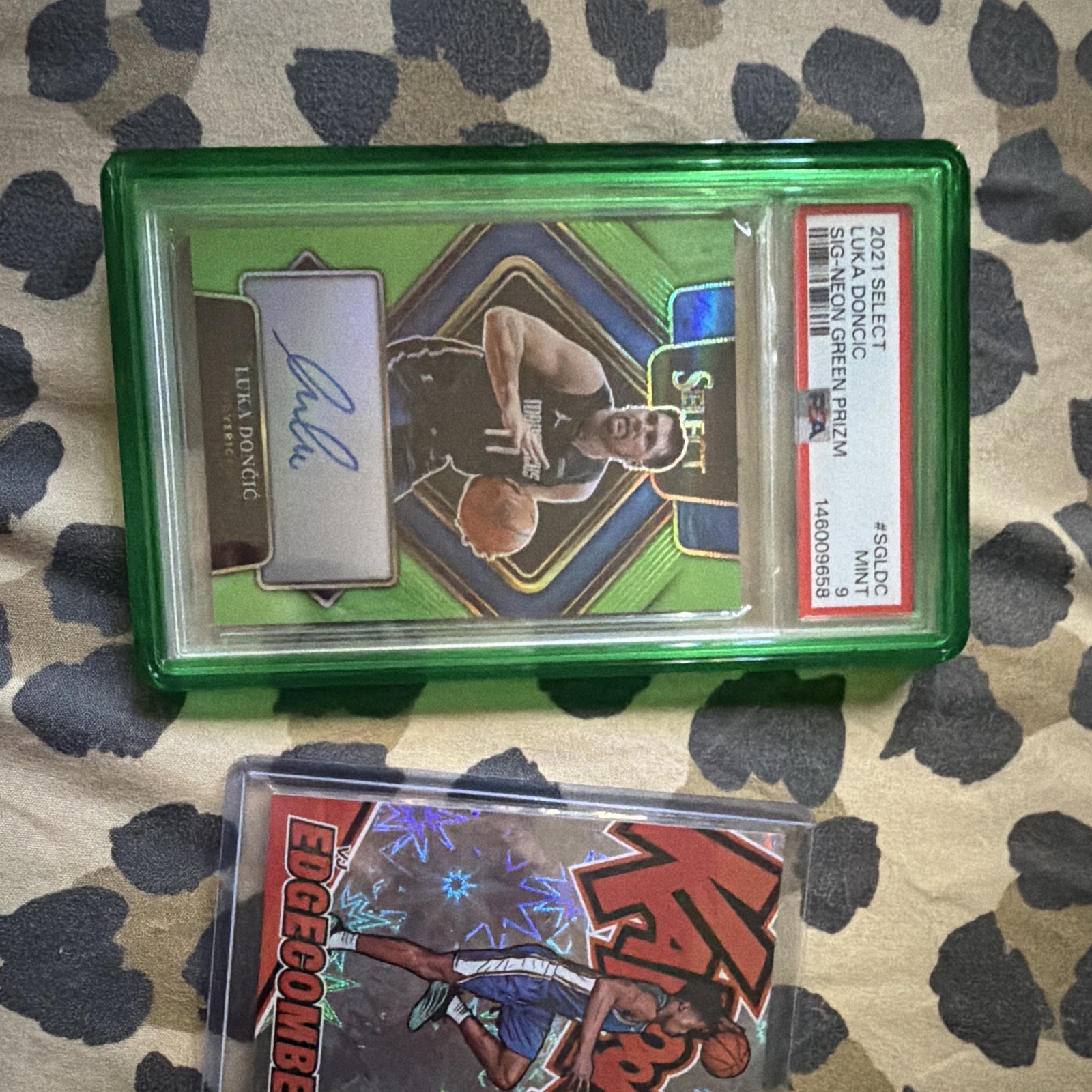 Luka auto with Wemby select psa 10 & vj edgecombe kaboom lot of 4