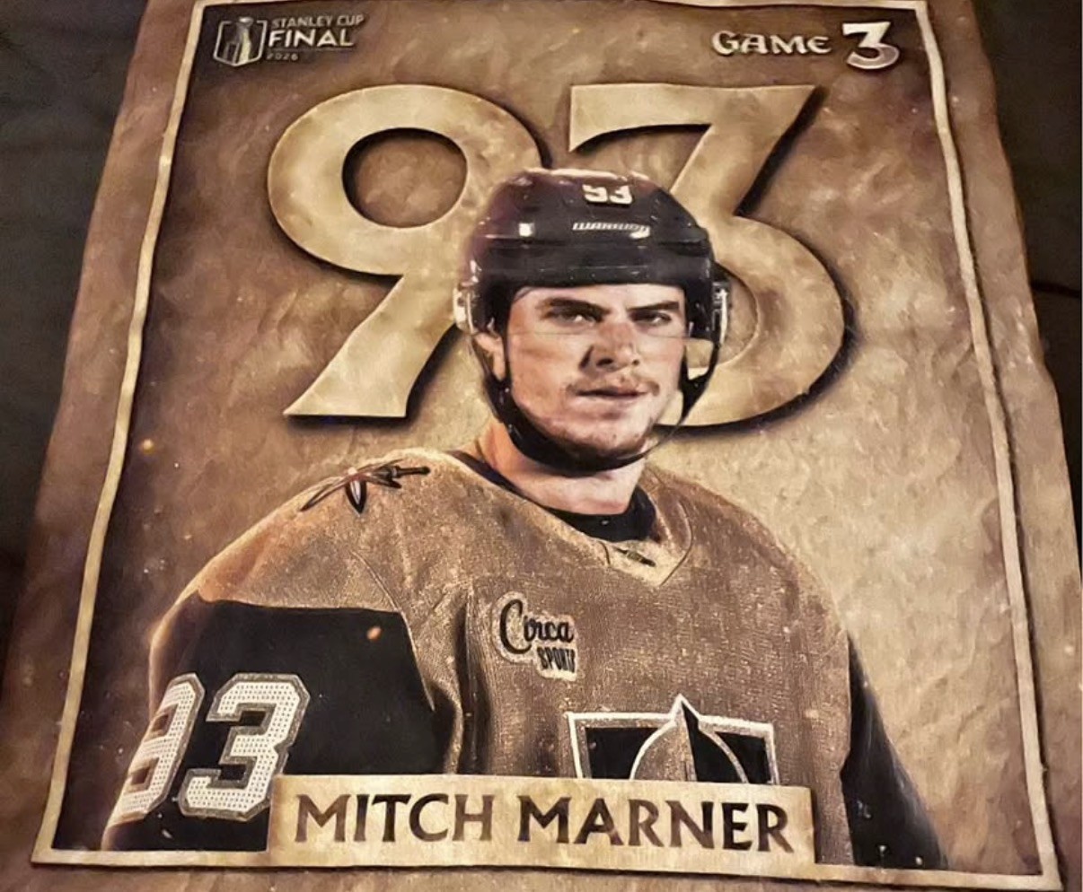 2026 Stanley Cup Finals Game 3 Vegas Golden Knights Mitch Marner Rally Towel