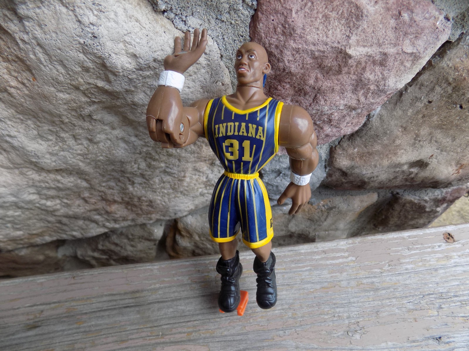 Reggie Miller Indiana Pacers #31 Action Figure 6″ NBA Properties Inc 1999