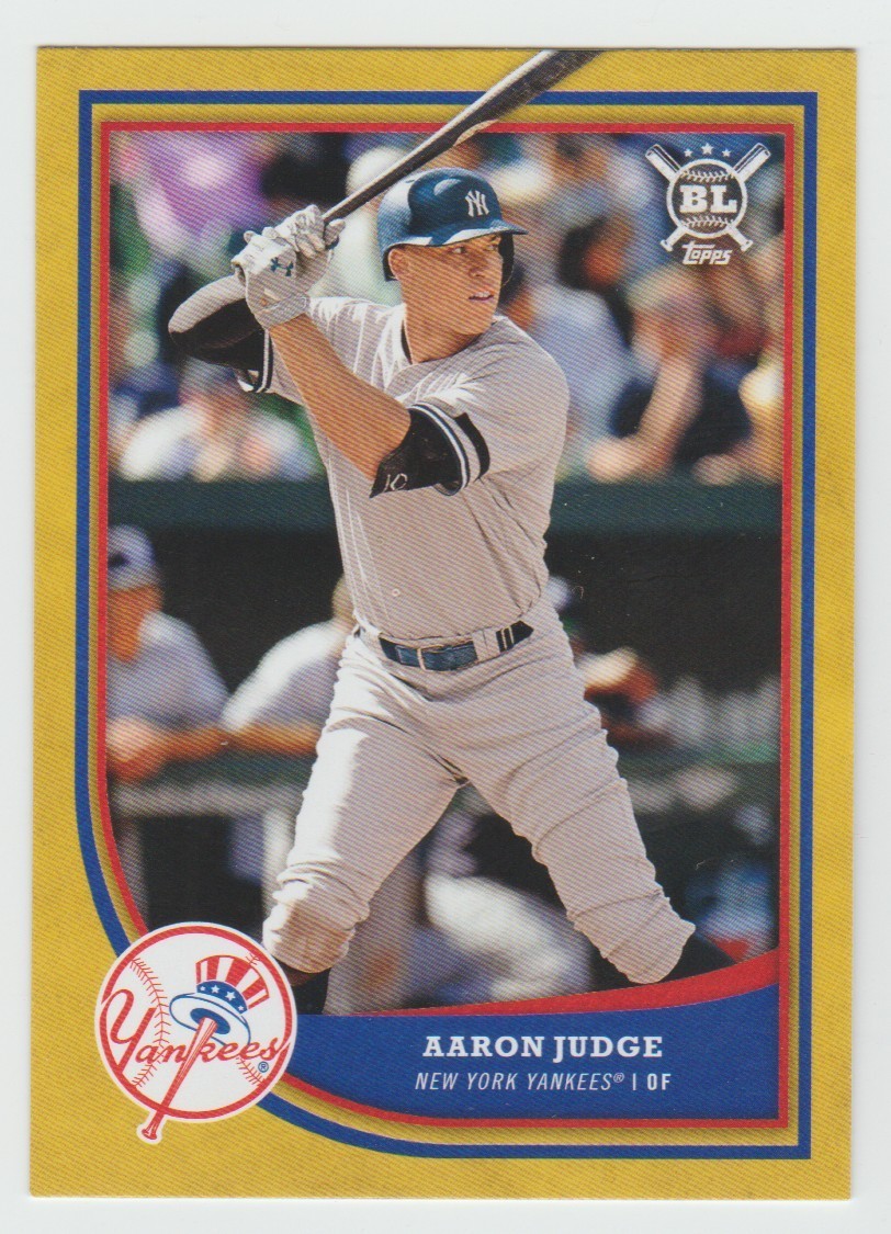 AARON JUDGE 2018 Topps Big League GOLD #1 SP Parallel Rare 2nd Year Card