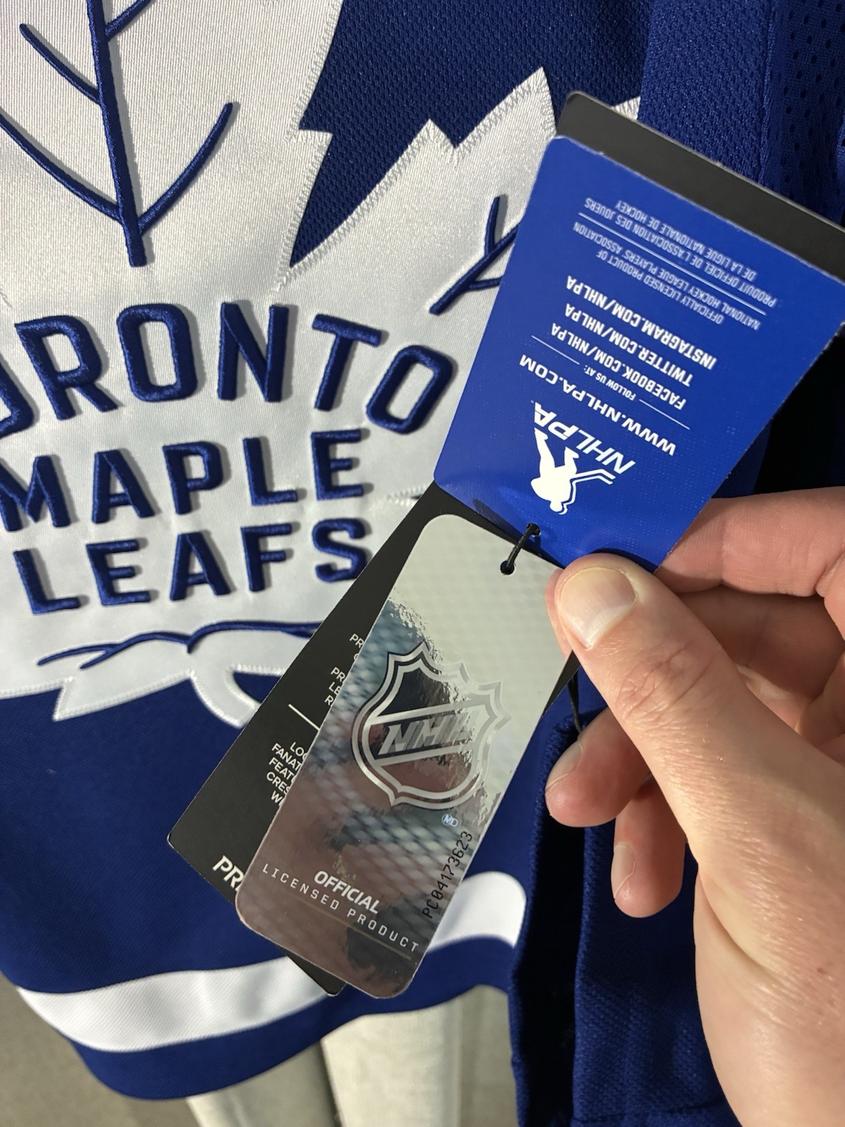 Toronto Maple Leafs Mitch Marner Fanatics Blue Home Premium Jersey Size 46 (S)